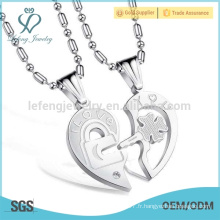 Ensemble gratuit Amour pendentif bijoux, double coeur pendentifs, pour toujours amour pendentifs conception